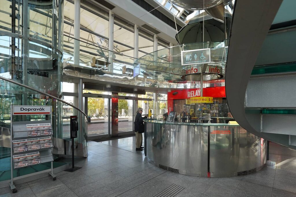 Customers at the customer centre in the HK Public Transport Terminal
