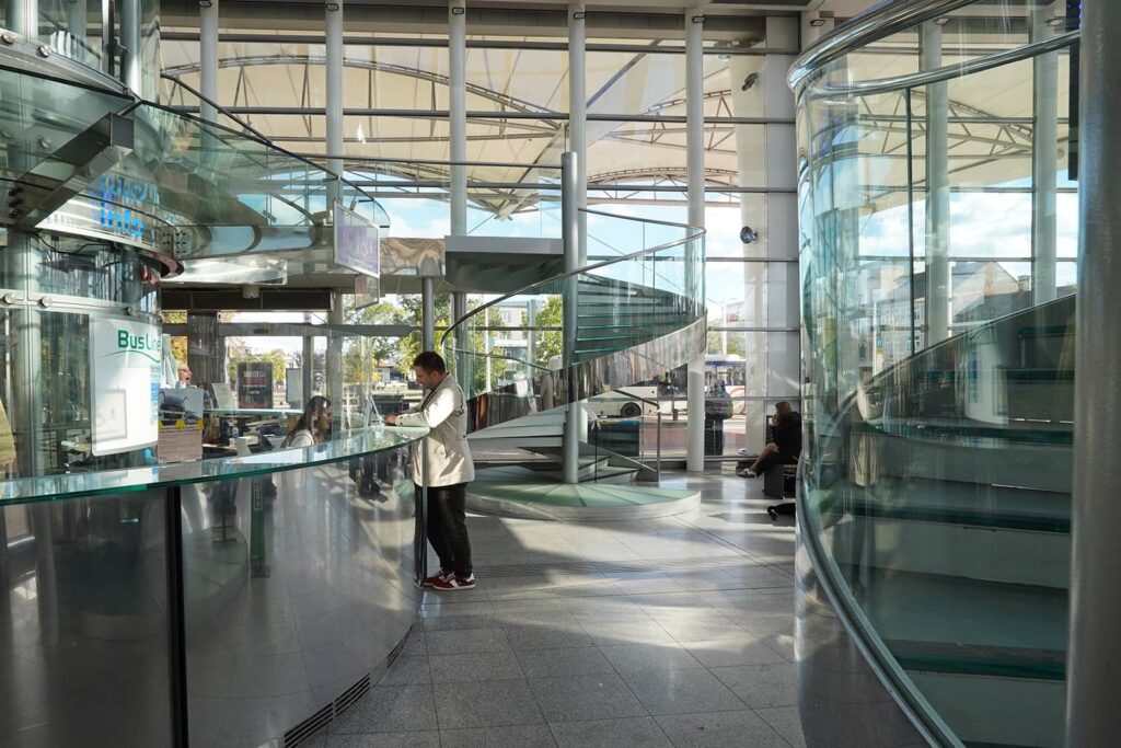 Customer at the customer centre in the HK Public Transport Terminal
