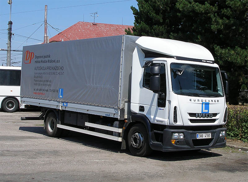 Driving school vehicle - Iveco truck in the parking lot