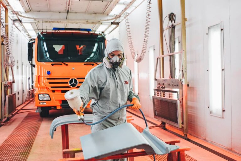 View into the paint shop of MHD HK