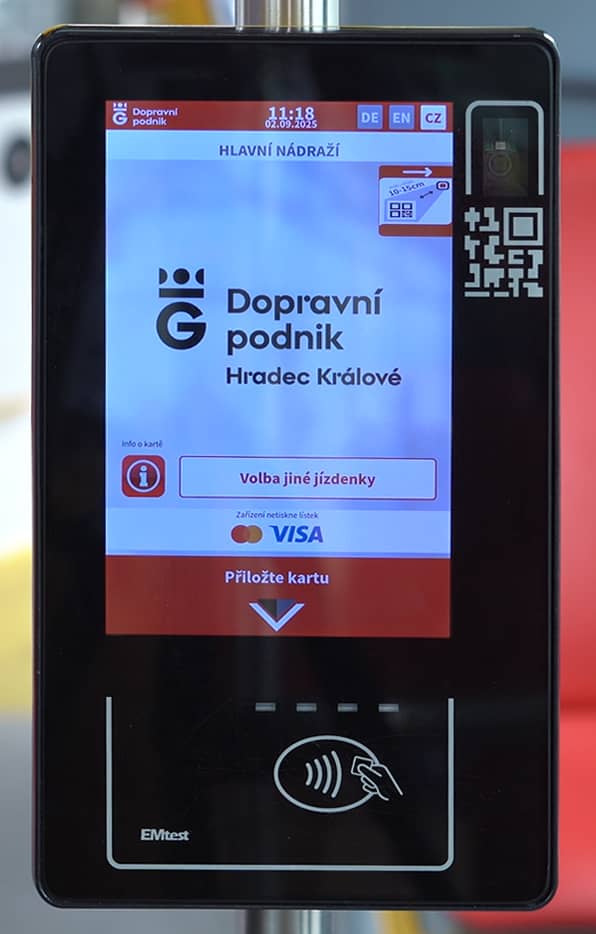 Check-in system in HK public transport - home screen