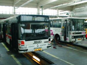Bus service hall